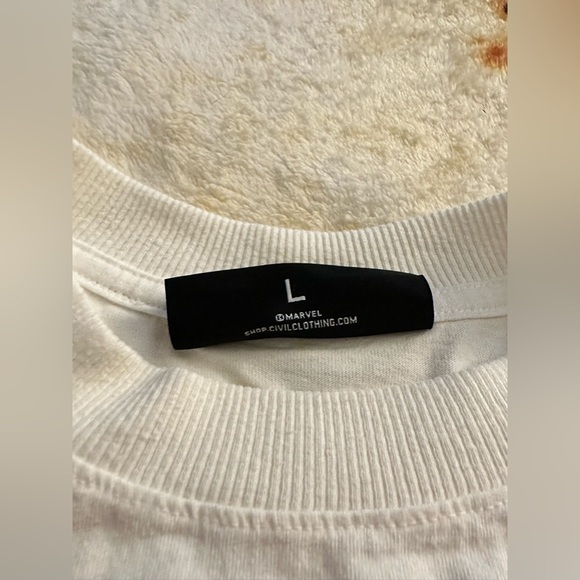 SPIDERMAN WEBS 199X OVERSIZED TEE IN VINTAGE WHITE (L) - Picture 6 of 6